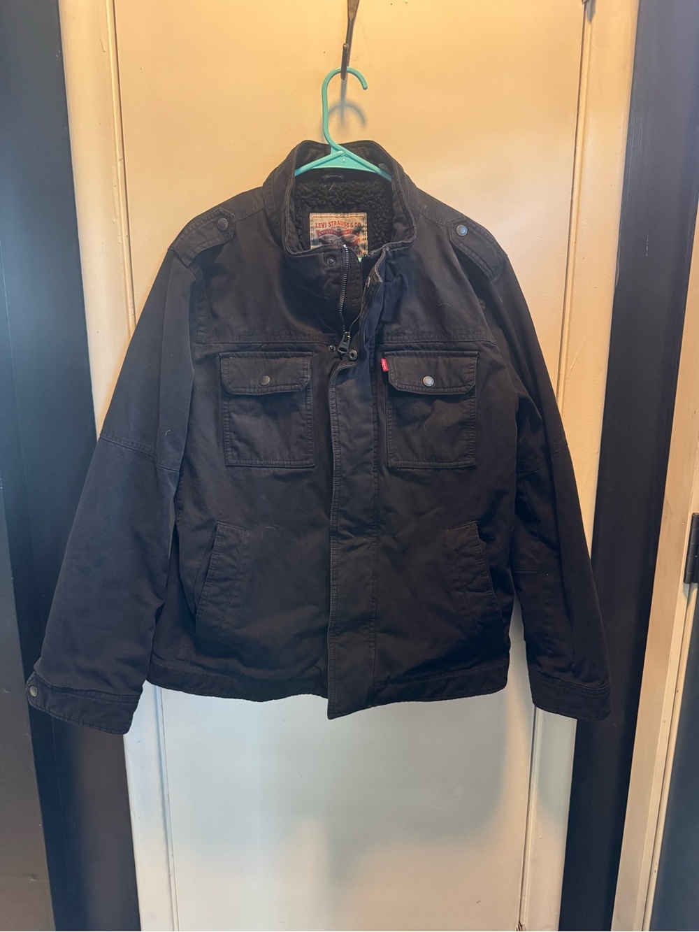 Men’s Levi's Black Canvas Winter Coat